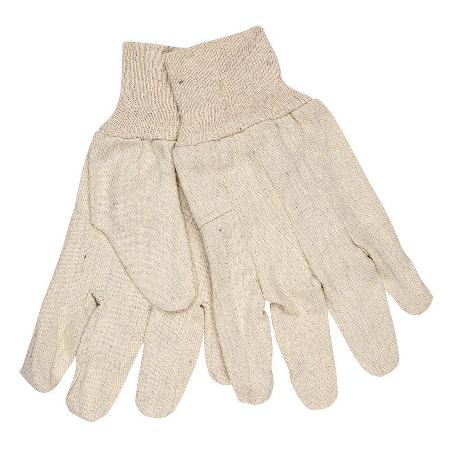 MCR Safety 8100A 8 oz Natural Canvas, Clute Pattern, Regular Weight, Knit Wrist, Wing Thumb