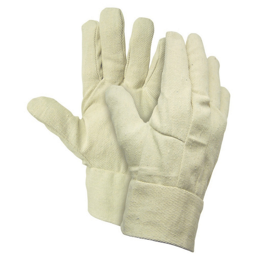 MCR Safety 8100B 8 oz. Natural Canvas, Clute Pattern, Regular Weight, 2.5" Band Top, Wing Thumb