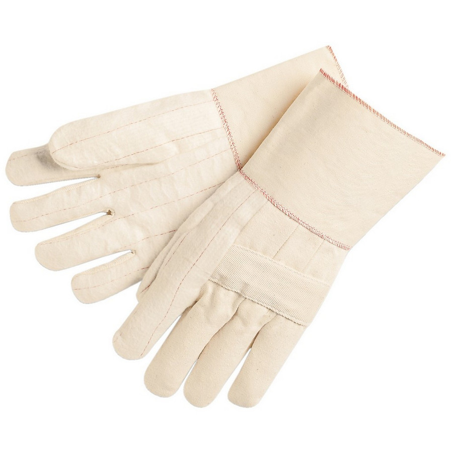 MCR Safety 9124 Hot Mill, 24 oz. Economy Weight, 2.5" Band Top, Knuckle Strap