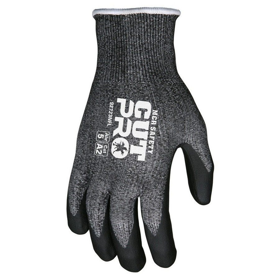 MCR Safety 92723NFS Memphis Cut Pro, 13 Gauge HPPE/Synthetic Shell, Black Nitrile Foam Palm