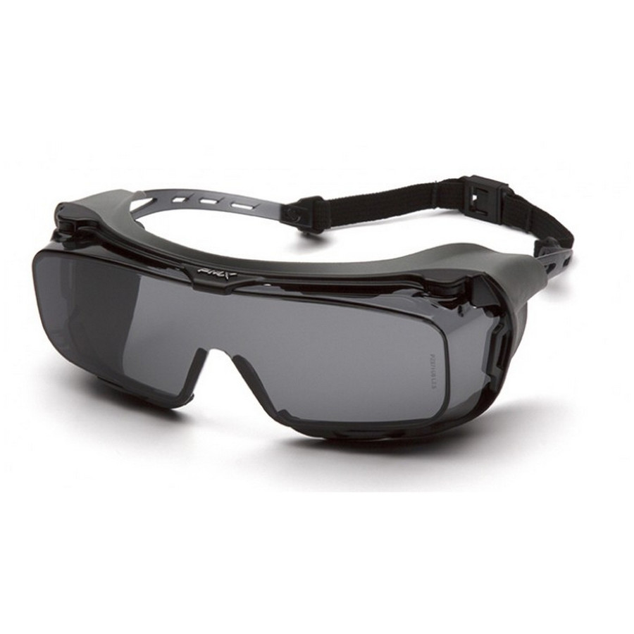 Pyramex Safety S9920STMRG Cappture - Grey Temples/Grey H2X Anti-fog with Rubber Gasket Safety Glasses