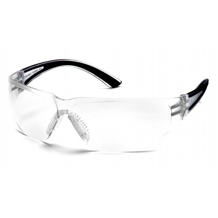 Pyramex Safety SB3610ST Cortez - Black Temples/Clear Anti-Fog Lens Safety Glasses