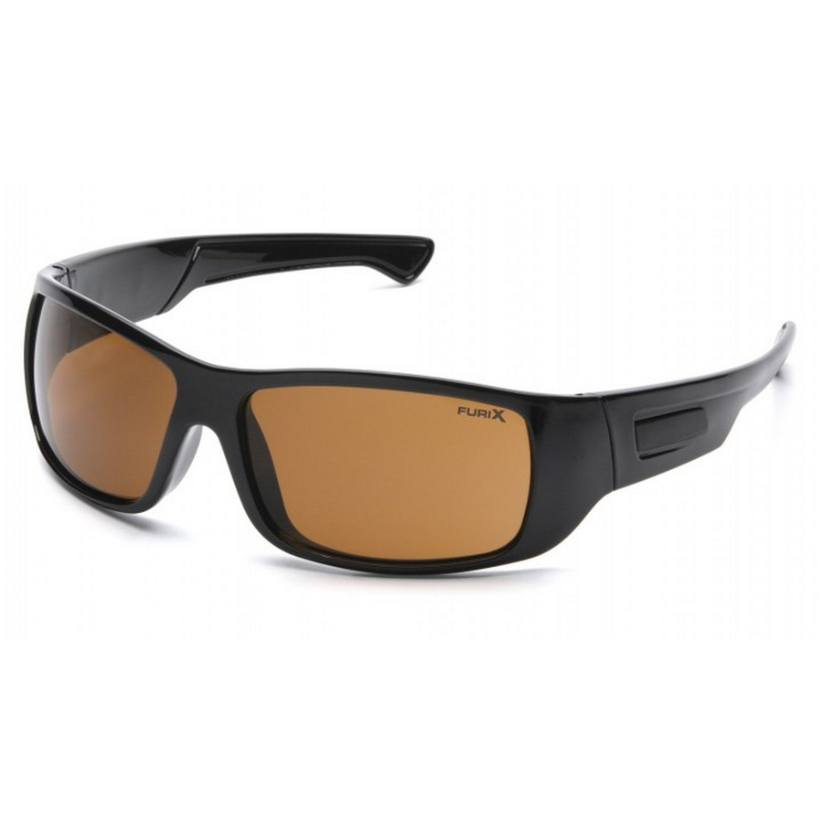 Pyramex Safety SB8515DT Furix - Black Frame/Coffee Anti-Fog Safety Glasses