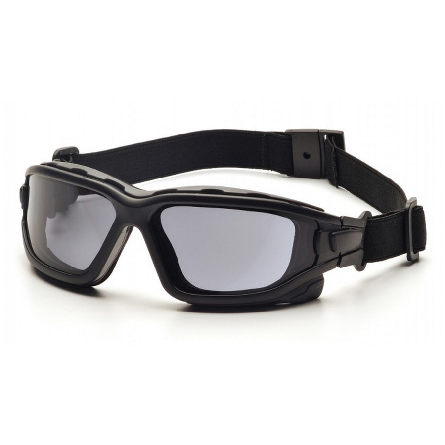 Pyramex Safety SB7020SDNT I-Force Slim - Black Strap-Temples/Gray Anti-Fog Lens Safety Glasses