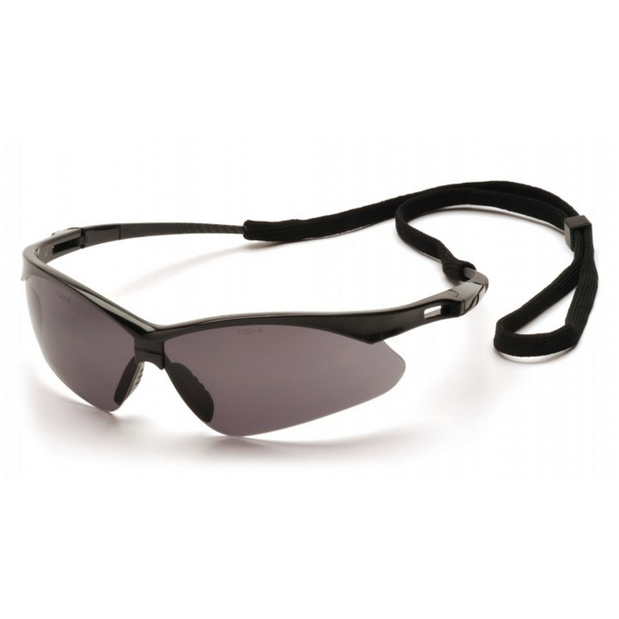 Pyramex Safety SB6320SP PMXTREME - Black Frame/Gray Lens with Black Cord Safety Glasses
