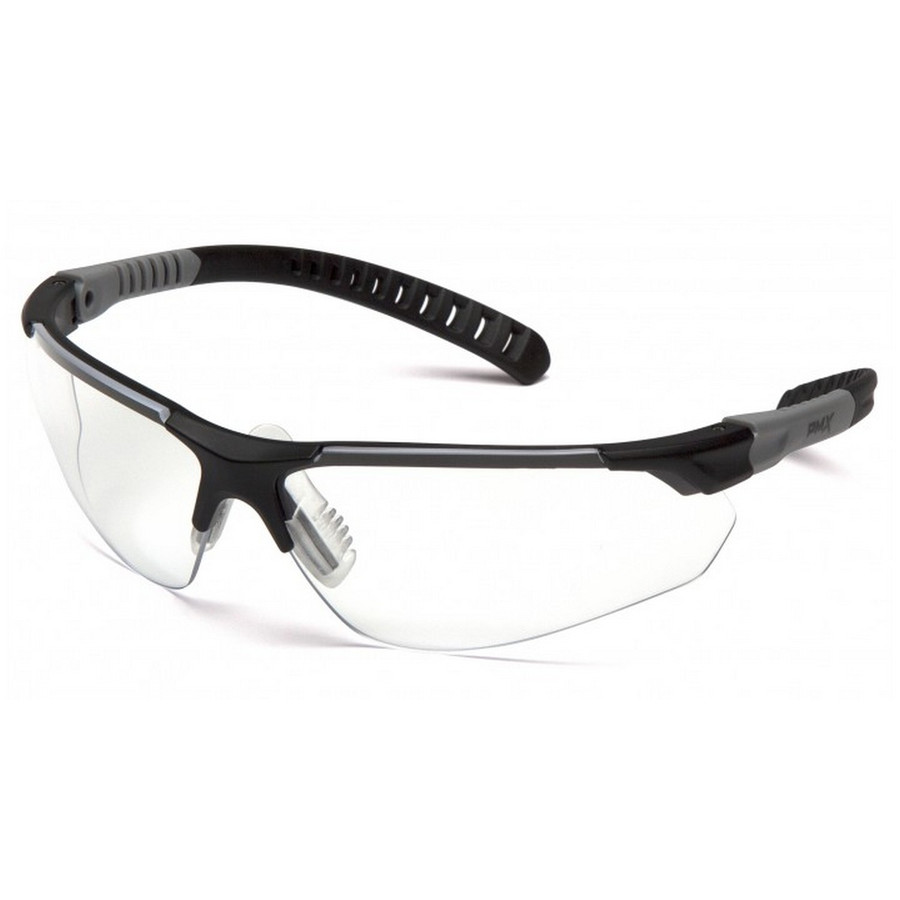 Pyramex Safety SBG10110DTM Sitecore - Black and Gray/Clear H2MAX Anti-Fog Lens Safety Glasses