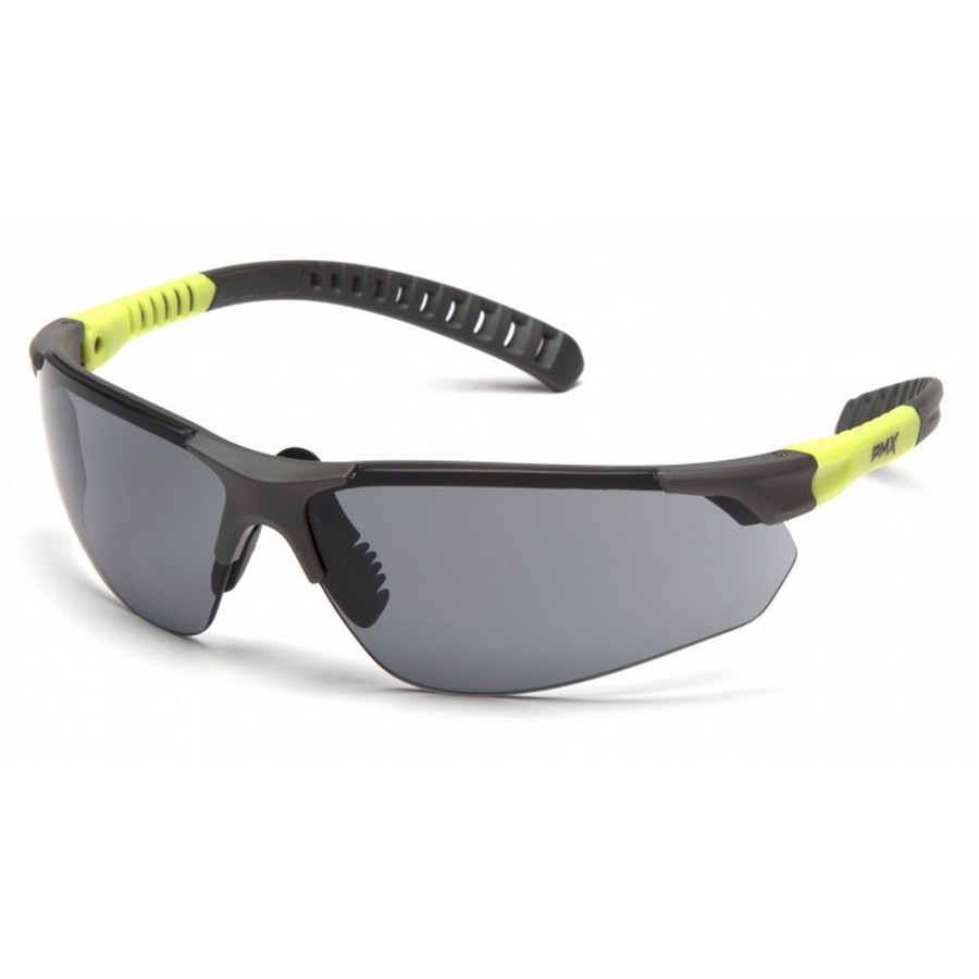 Pyramex Safety SGL10120DTM Sitecore - Gray and Lime/Gray H2MAX Anti-fog Lens Safety Glasses