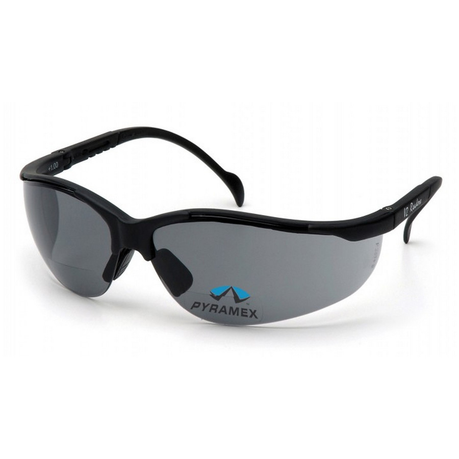 Pyramex Safety SB1820R20 V2 Readers - Black Frame/Gray + 2.0 Lens Safety Glasses