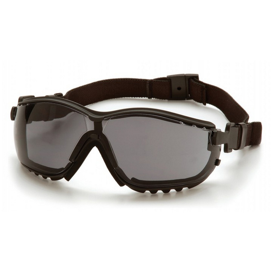 Pyramex Safety GB1820STM V2G - Black Frame/Gray H2MAX Anti-Fog Lens Safety Glasses