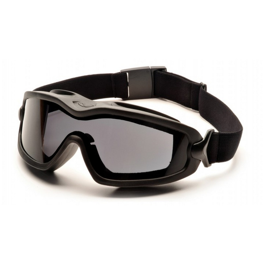 Pyramex Safety GB6420SDT V2G Plus - Black Frame/Dual Gray Anti-Fog Safety Glasses