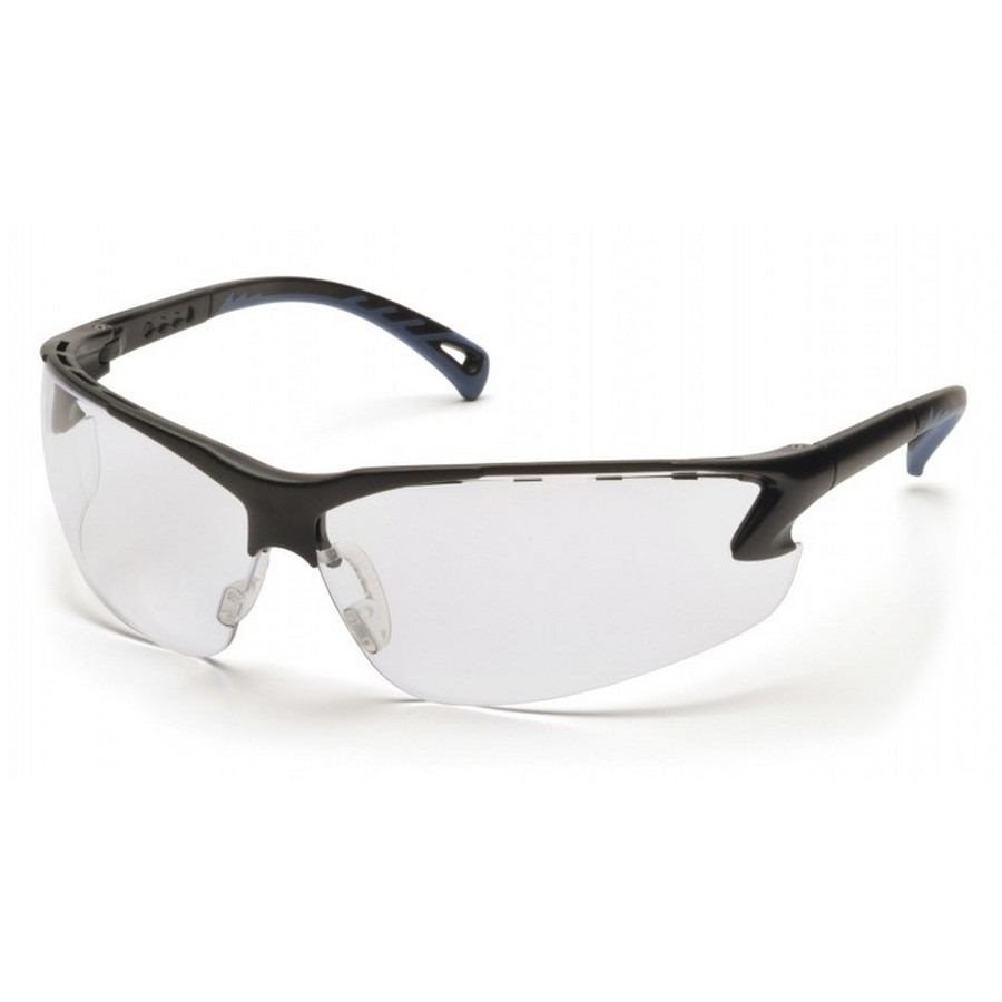 Pyramex Safety SB5710D Venture 3 - Black Frame/Clear Lens Safety Glasses