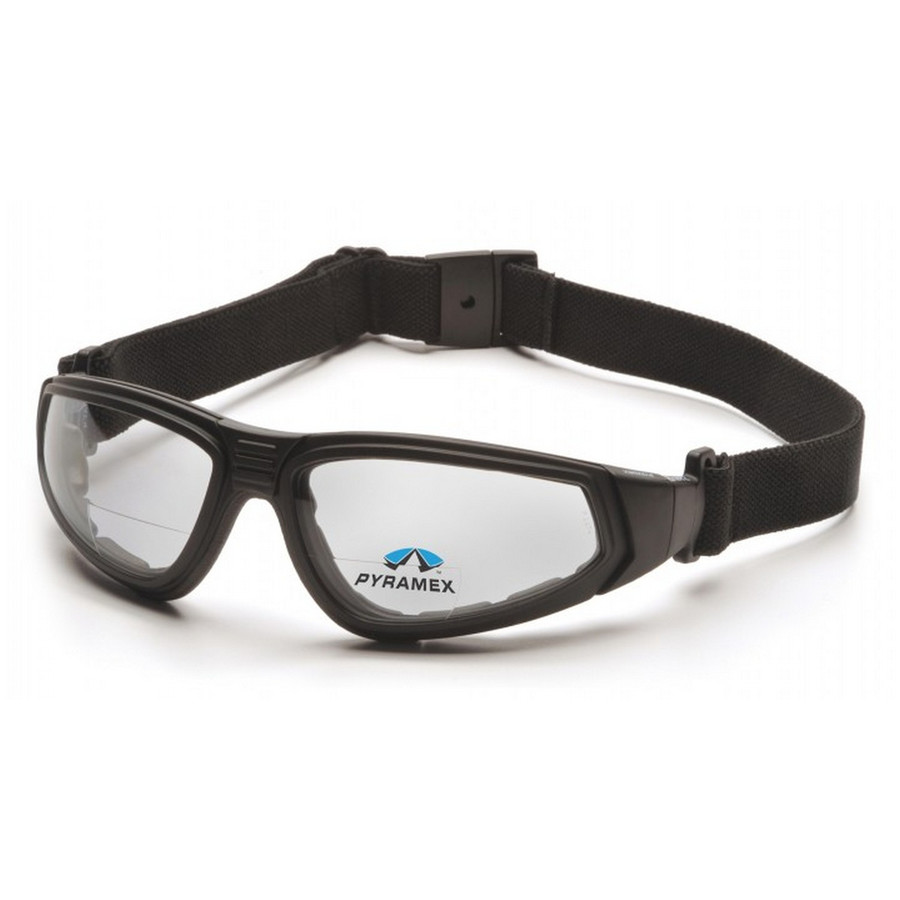 Pyramex Safety GB4010STR15 XSG Reader - Black Frame/Clear Anti-Fog + 1.5 Lens Safety Glasses