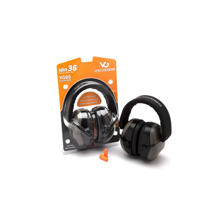 Pyramex Safety VGPM8010C Venture Gear - Earmuff - GRAY 8010 EARMUFF CLAMSHELL