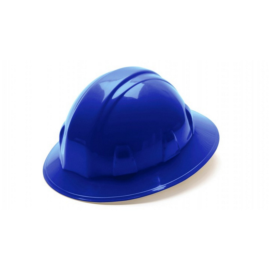 Pyramex Safety HP26160 SL Series Full Brim Hard Hat - Blue-Full Brim 6 Pt Ratchet Suspension