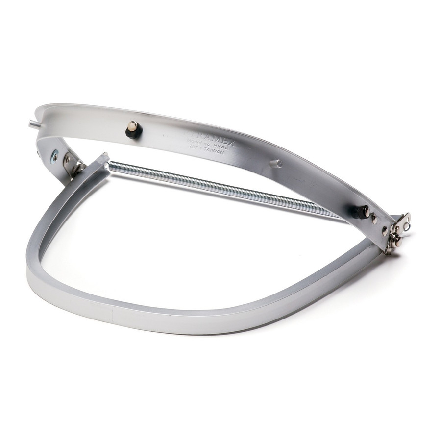 Pyramex Safety HHAA Headgear - Silver-Hard hat adaptor - Aluminum