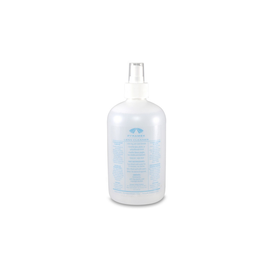 Pyramex Safety LCB16 Lens Cleaner - 16oz Cleaning Solution Replacement Bottle with pump