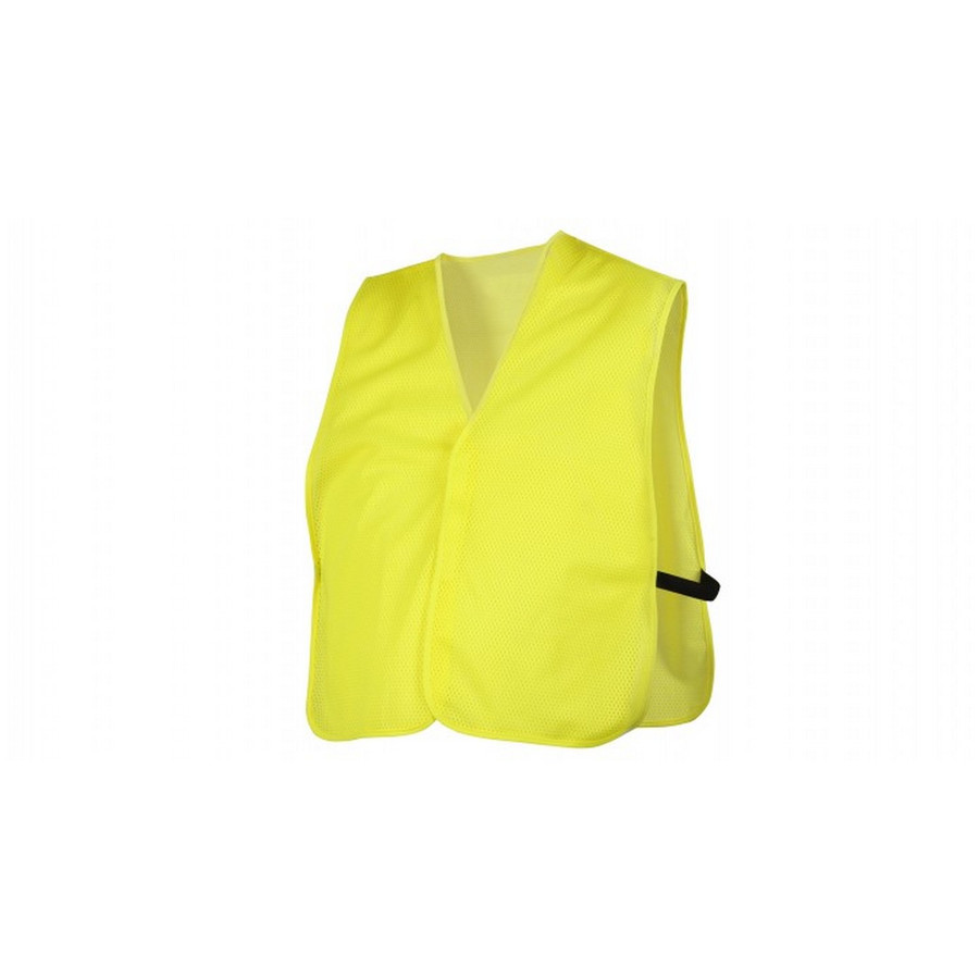 Pyramex Safety RV110NS Safety Vest - Hi-Vis Lime Vest-Universal fit-No Reflective Tape