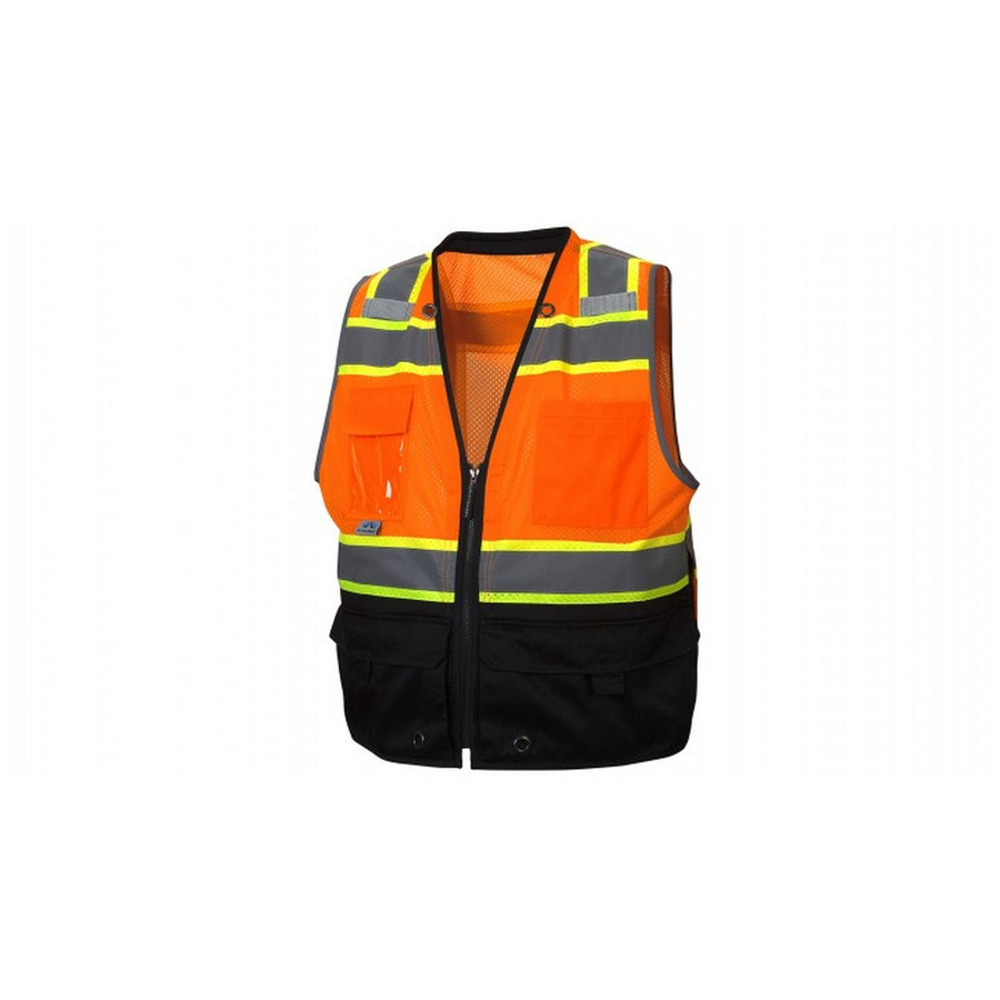 Pyramex Safety RVZ4420B Safety Vest - Hi-Vis Orange