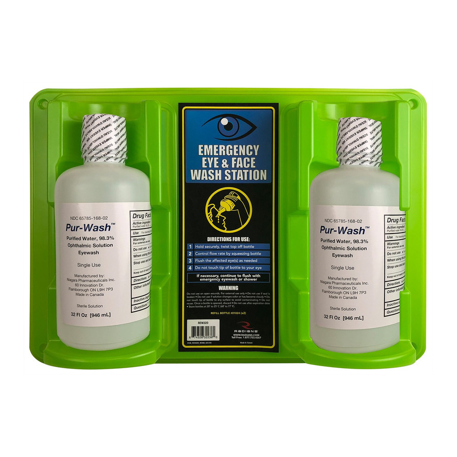 Radians REW32D Eyewash Station 32oz Double