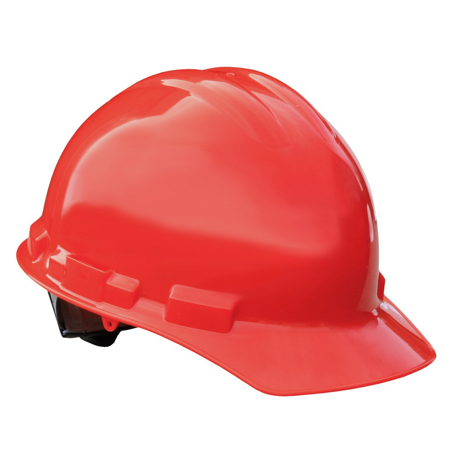 Radians GHR6-RED 6 Pt Ratchet Cap Style Hard Hat Red