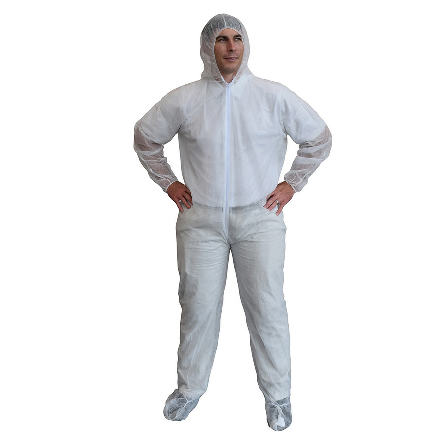Cordova CORCOHB55 Polypropylene, Coverall, Hood, Boots, Heavy Weight