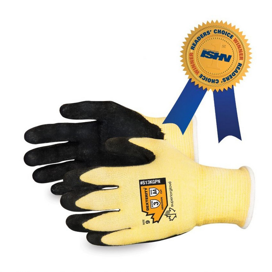 Superior Glove S13KGPN Dexterity Kevlar Gloves with Micropore Nitrile Grip