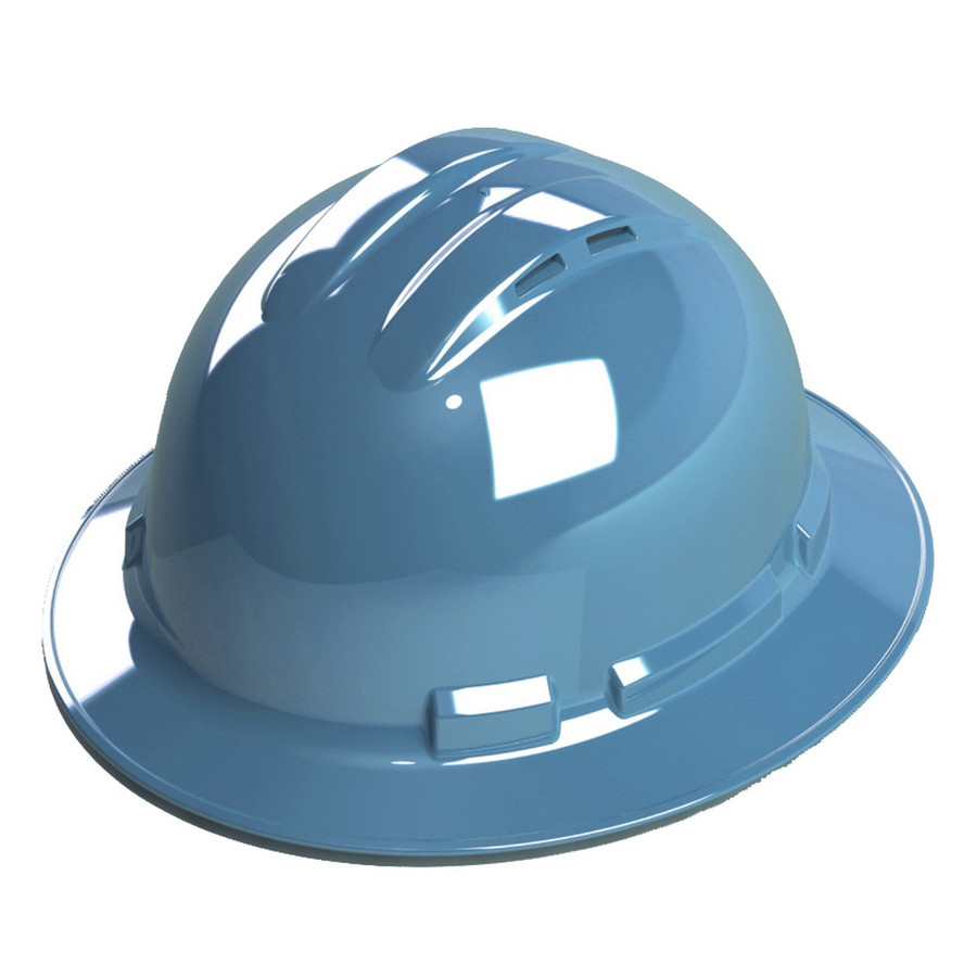 Cordova H34R5V Duo Safety, Hard Hat, Full Brim, 4-Point, Pinlock, Vented, Blue