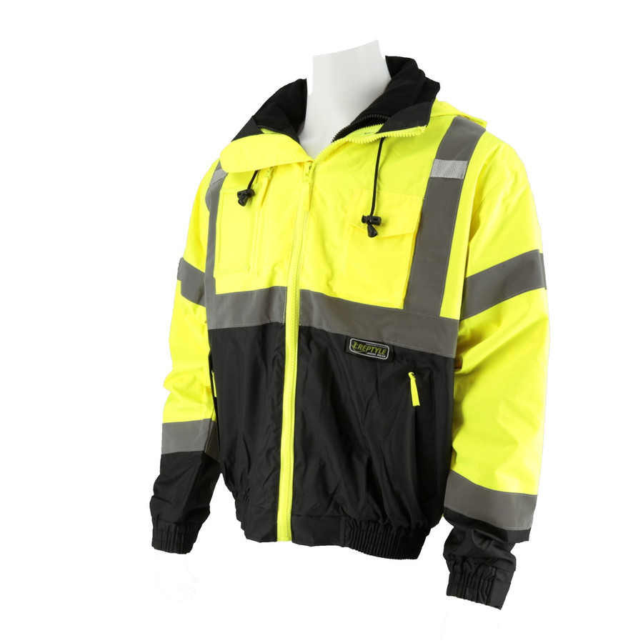Cordova J301 Jacket, Reptyle, Bomber, 3-in-1, Type R, Class 3, Hi-Vis Lime