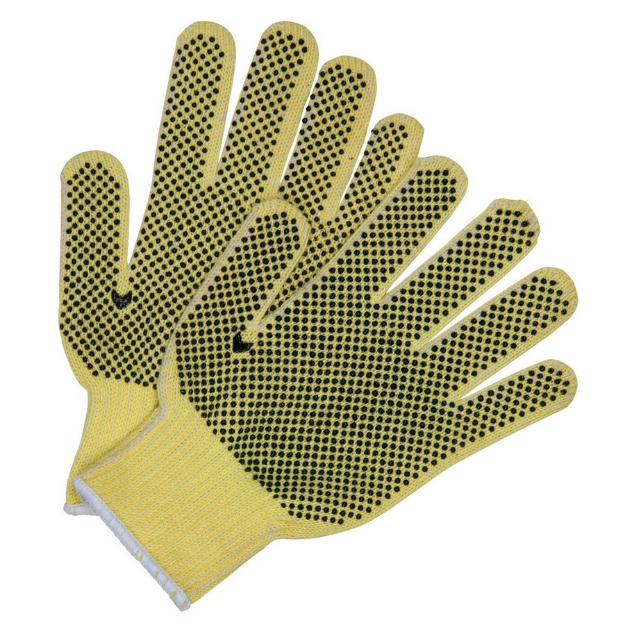 MCR Safety 9363XSE 7 Gauge economy, DuPont Kevlar outside with cotton inside, PVC dots 2 Sides