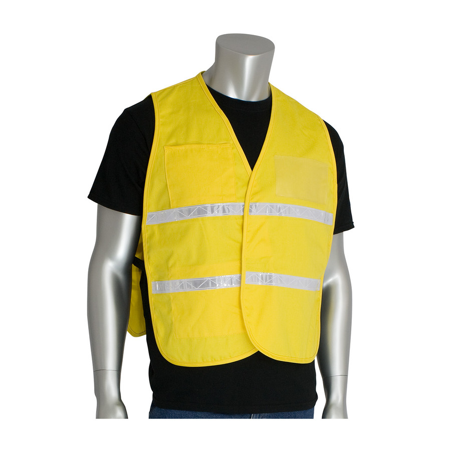 PIP 300-1510 Non-ANSI Incident Command Vest - 100% Polyester Yellow