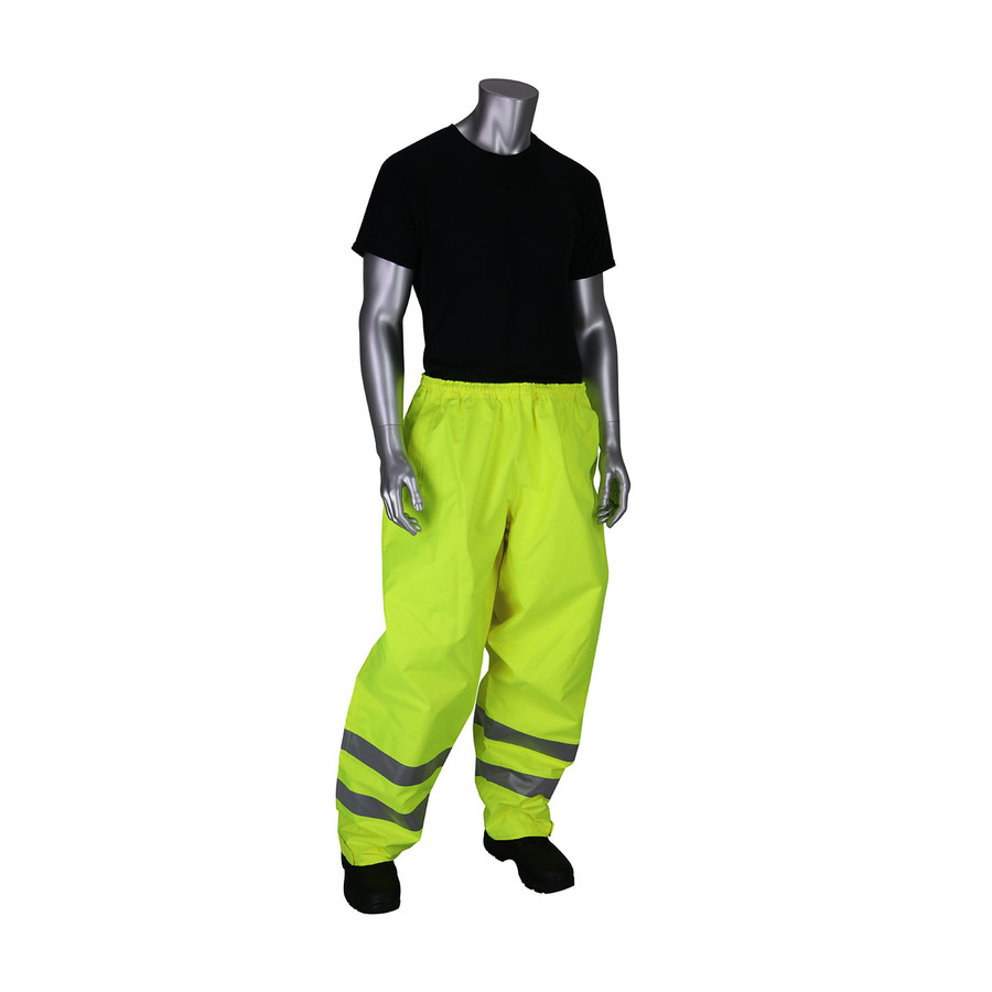 PIP 353-2002 VizPLUS ANSI Class E Heavy Duty Waterproof Breathable Pants Hi-Vis Yellow