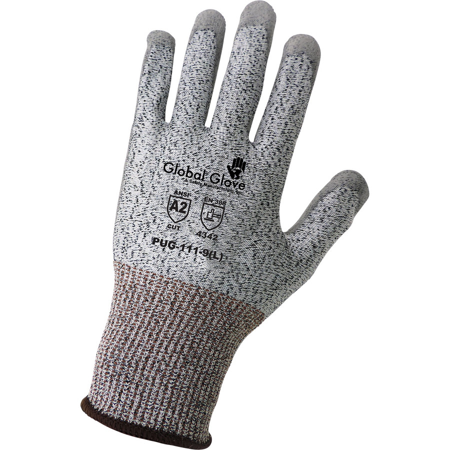 Global Glove PUG-111 - Polyurethane Coated  Cut Resistant Glove, A2