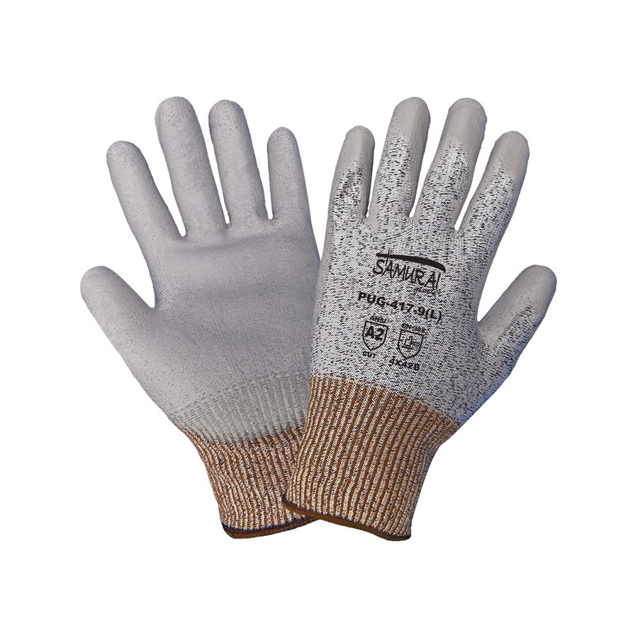 Global Glove PUG-417 - Samurai Glove - Polyurethane Coated Gloves, Cut Resistant Glove, A2