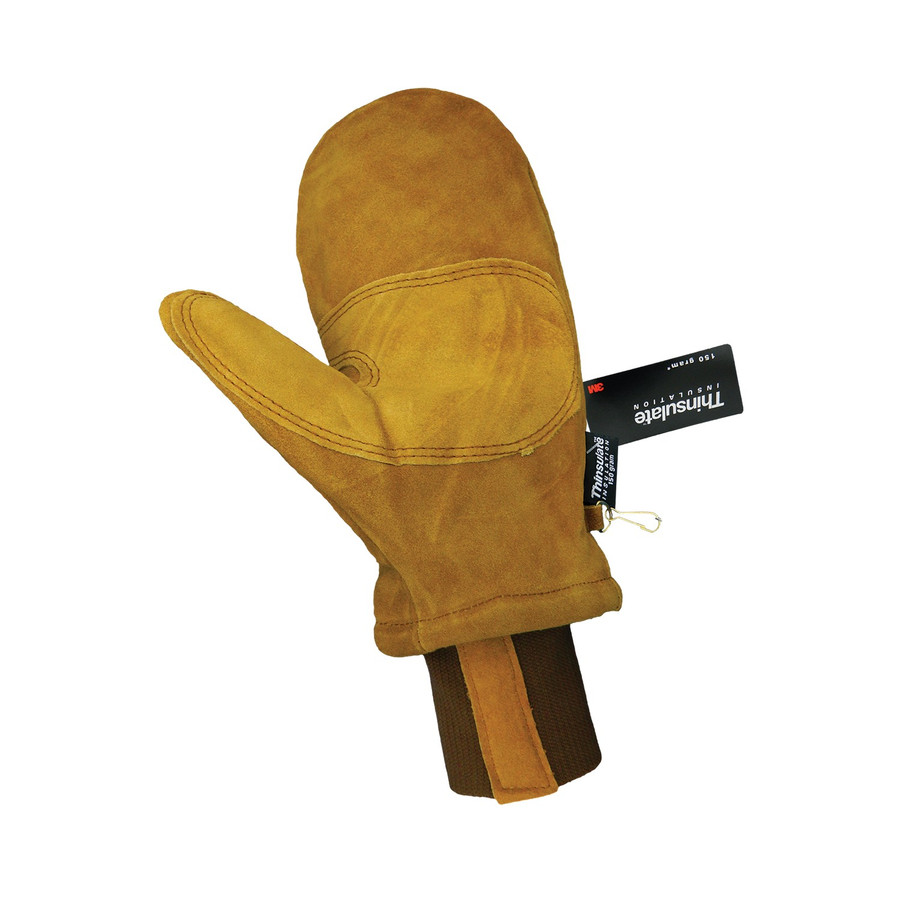 Global Glove 594MIT - Premium Split Cowhide Leather Freezer Mitten