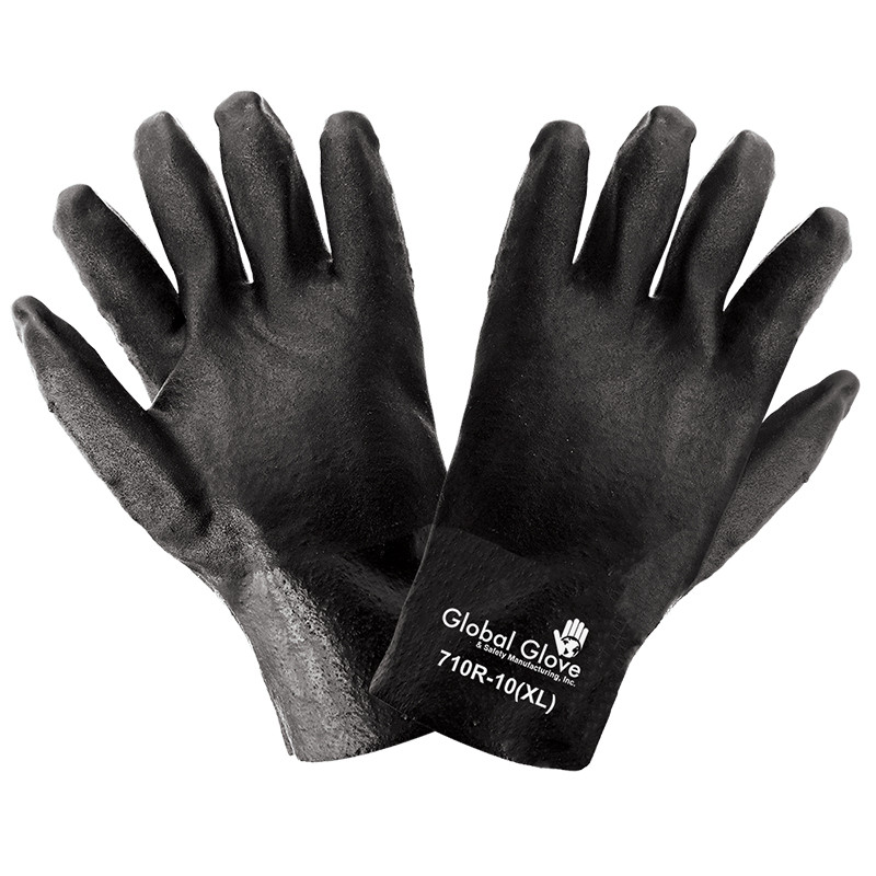 Global Glove 710R - Premium Double-Dipped PVC Gloves