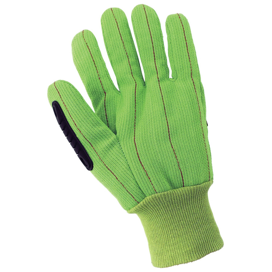 Global Glove C18GRCPB - Impact Protection Cotton Corded Gloves
