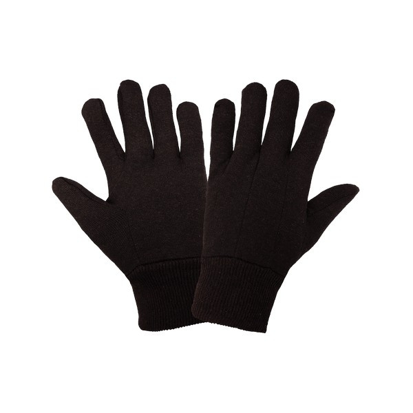 Global Glove C90BJ - Economy Dark Brown Jersey Gloves (GGLC90BJ)
