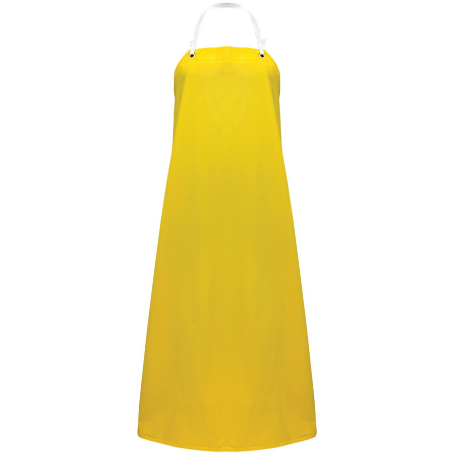 Global Glove A355Y - Industrial Yellow PVC on Polyester Apron