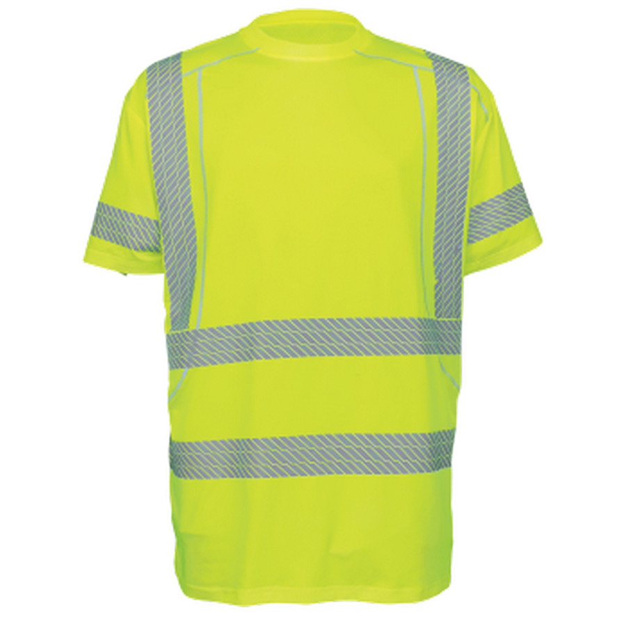 Global Glove GLO-205 - FrogWear HV - High-Visibility High Performance Stretch Short Sleeved Shirt