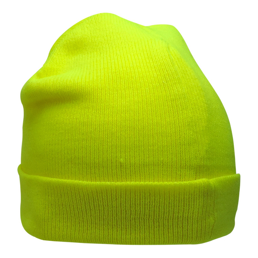 Global Glove GLO-H4 - FrogWear HV - High-Visibility Yellow/Green Polyester Stretch Hat