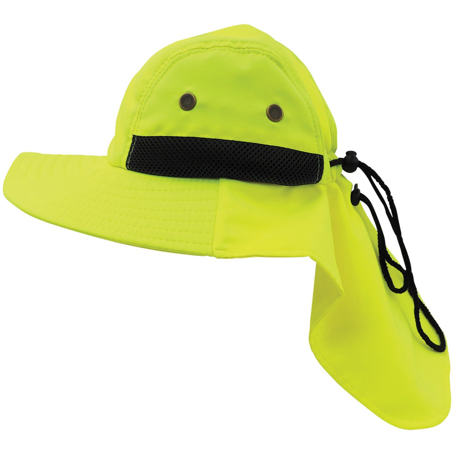 Global Glove GLO-H5 - FrogWear HV - High-Visibility Yellow/Green Ranger Style Hat