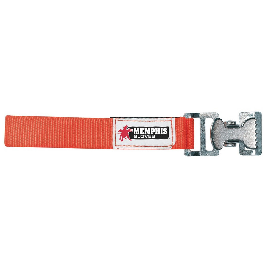 MCR Safety GCO Glove / Utility Clip, 12" Nylon Strap with metal clip, Orange
