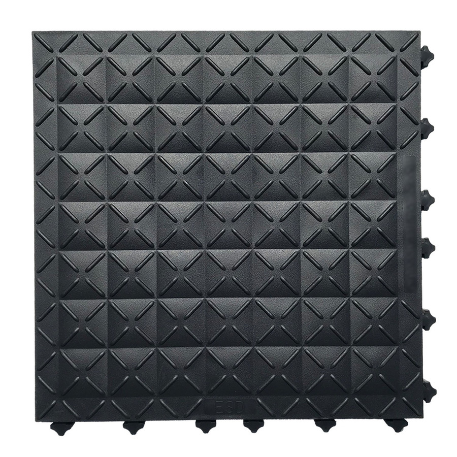 Ergo Advantage ESDA1-B 18" ESD Closed Black Tile (ERGESDA1-B)