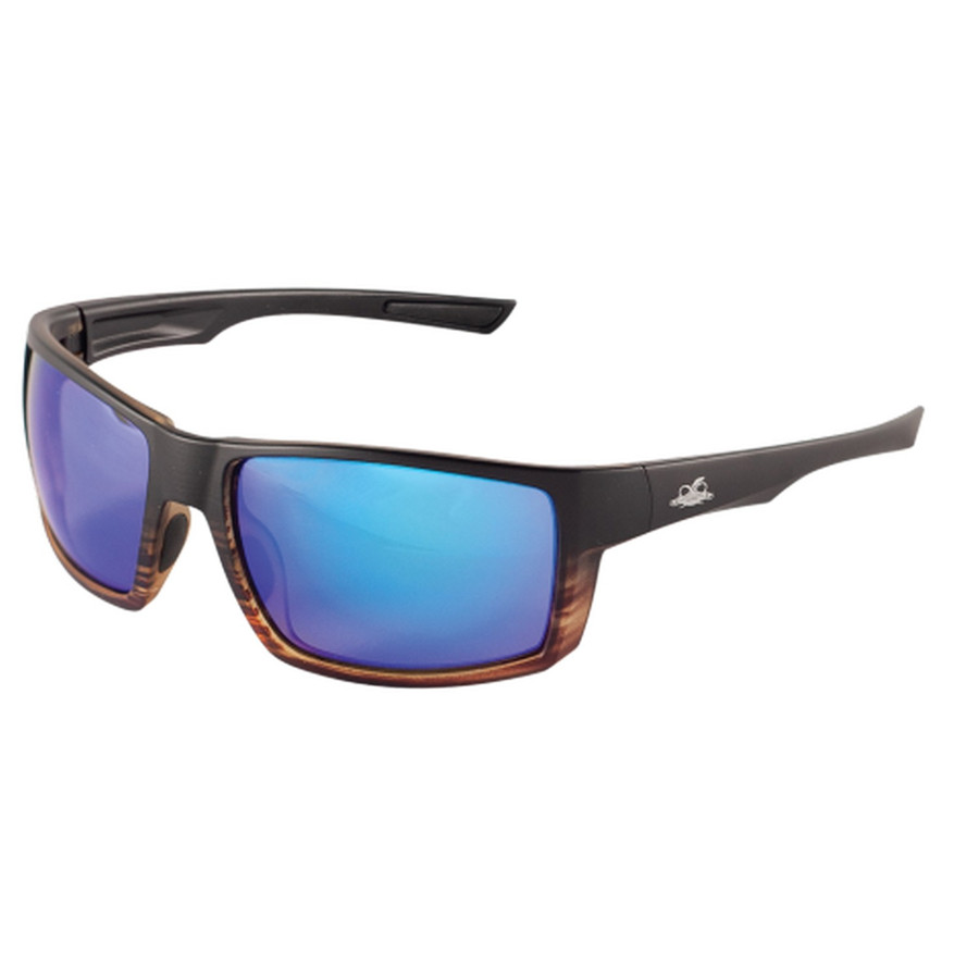 Bullhead Safety BH2679PFT - Sawfish Polarized Blue Mirror Lens Safety Glasses