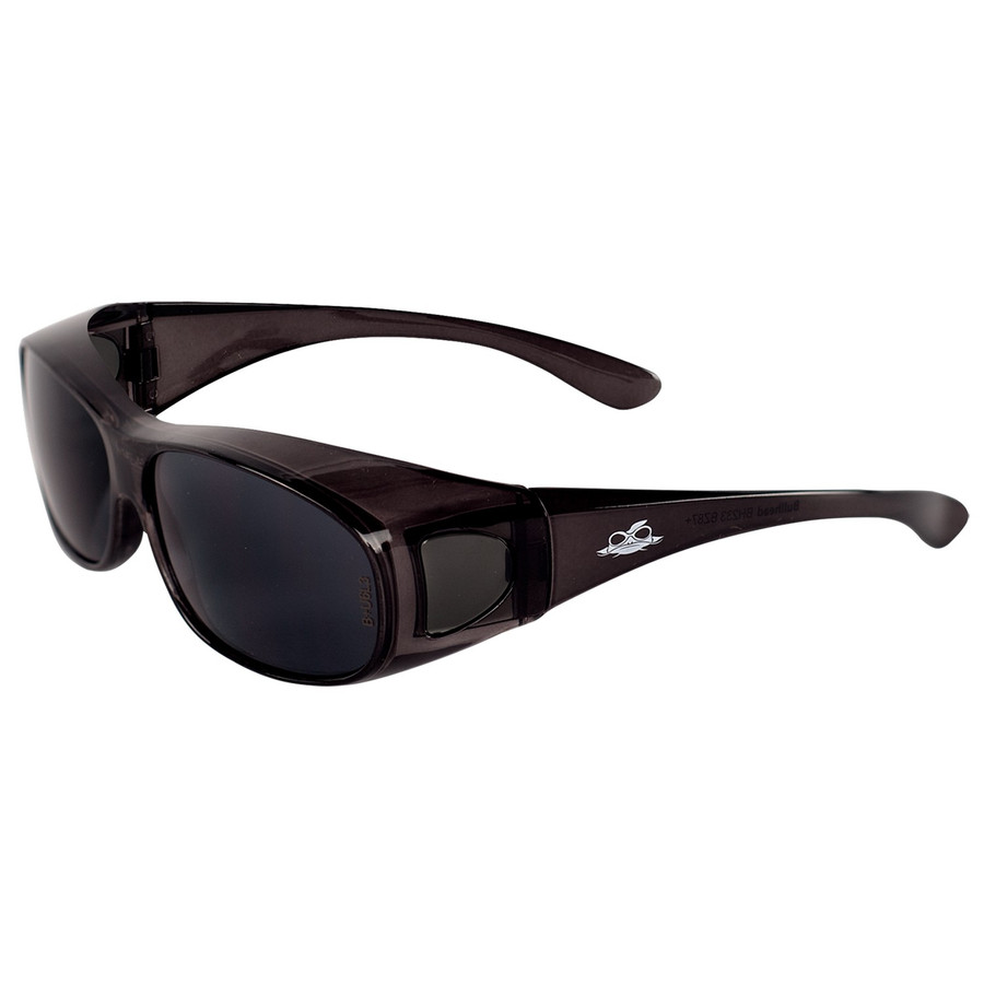 Bullhead Safety BH233 - Over-the-Glass Over The Glass Smoke Lens Safety Glasses