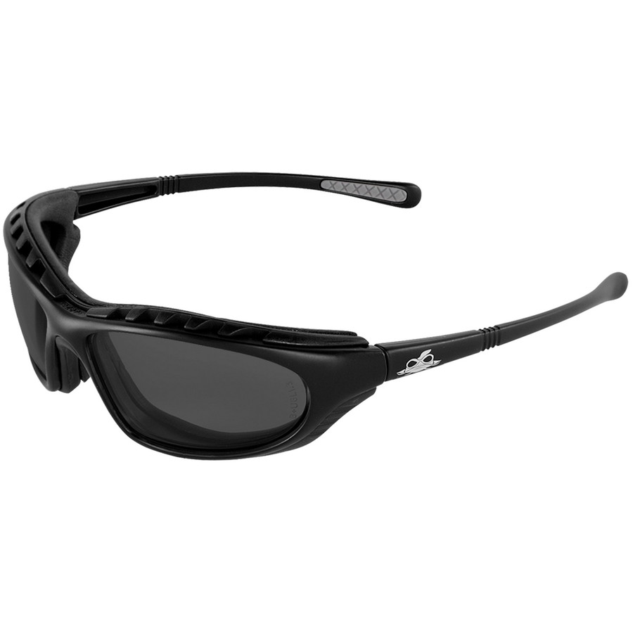 Bullhead Safety BH1363AF - Steelhead Smoke Anti-Fog Lens Foam Lined Safety Glasses