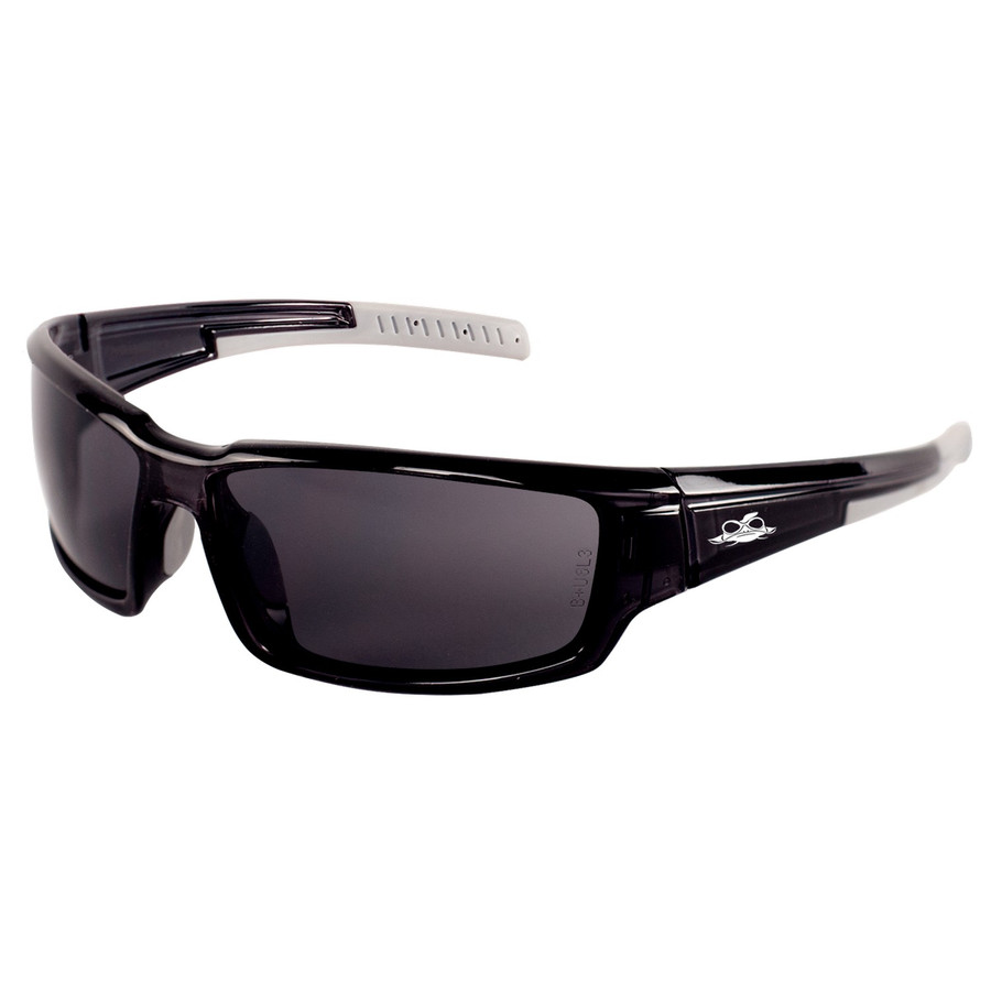 Bullhead Safety BH1433AF - Maki Smoke Anti-Fog Lens Foam Lined Safety Glasses