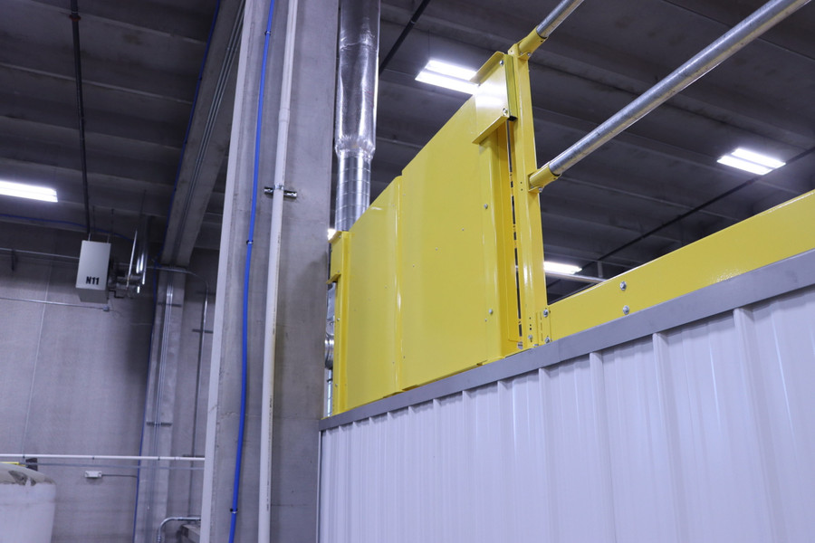 Savety Yellow SYP-PSG-72 6' Self-Closing Mezzanine Pallet Gate