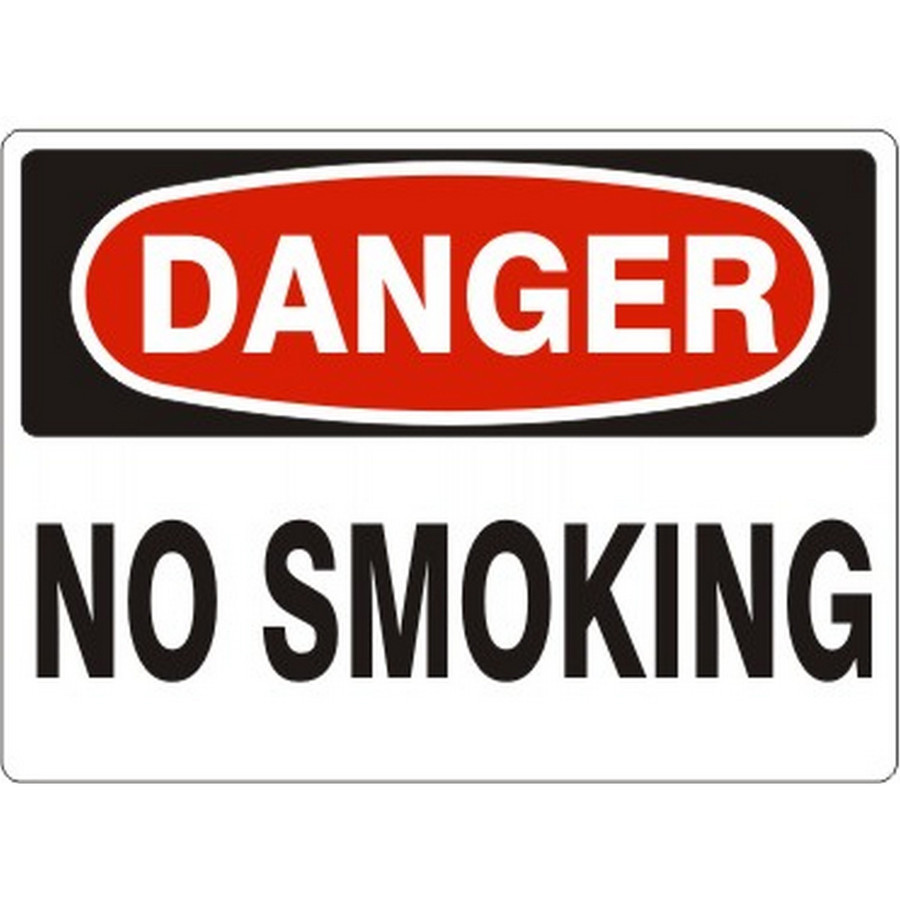 Safehouse Signs D-472333 No Smoking - Danger Sign, 10X14, Plastic (.040)