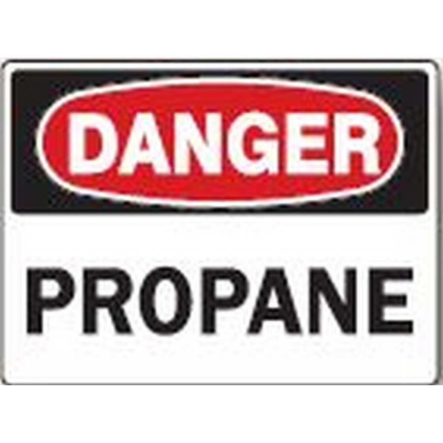 Safehouse Signs D-609133 Propane - Danger Sign, 10X14, Plastic (.040)